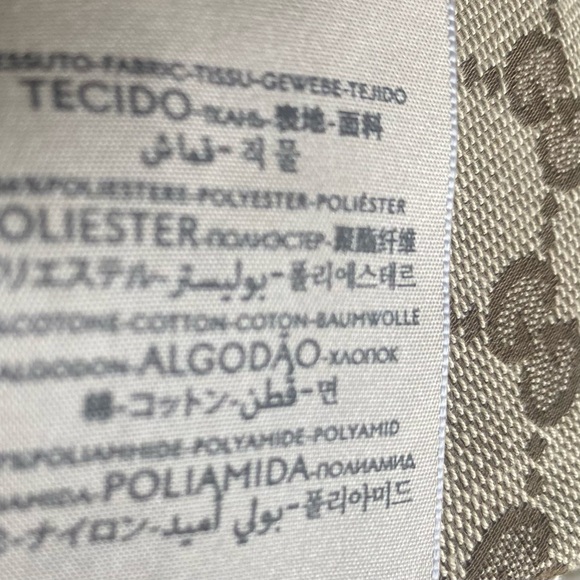 Gucci GG Monogram Bucket Hat Wide Large Brim Beige Canvas Sun Coverage Jacquard - Picture 16 of 16